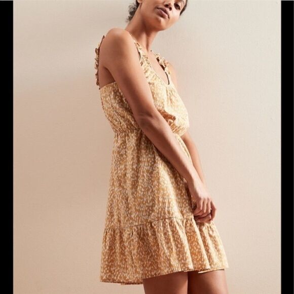 Banana Republic Ruffle Fit n Flare Dress - Picture 2 of 9